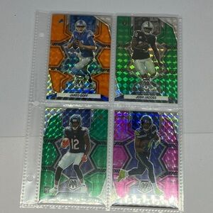 2022 Panini Mosaic Prizm Cards, Lot of 4